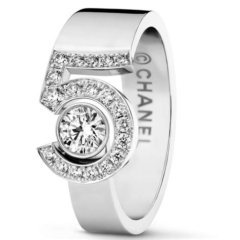 chanel letter siler ring|chanel no 5 ring.